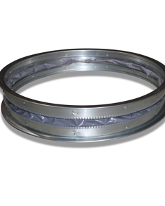 Flexible neck fitting ND630 L2 133mm bilateral AF flange